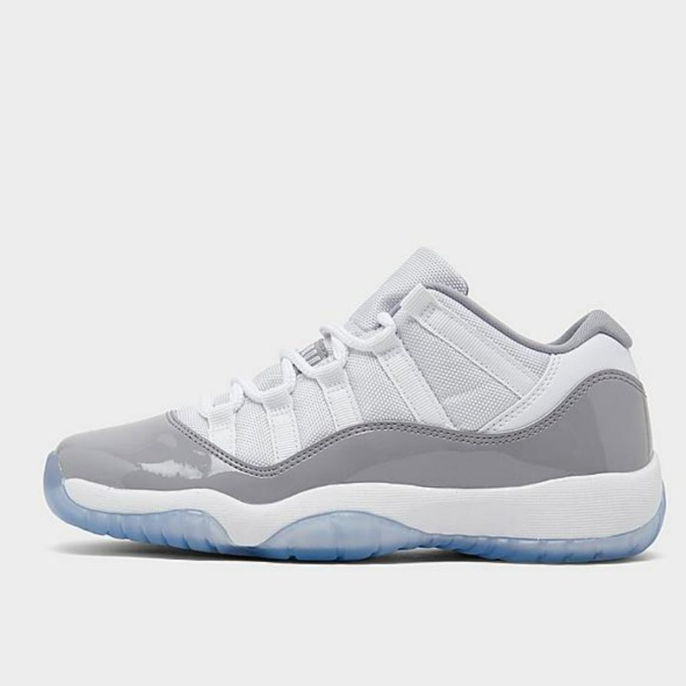 New in Box Little Kids Nike Air Jordan 11 Low GS Retro Cement Grey sneakers